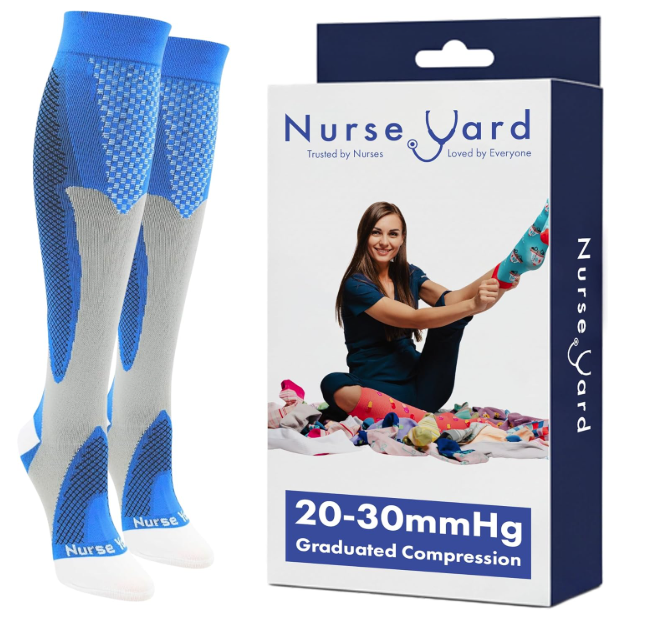 Nurse Yard Compression Socks for Women 20-30mmHg