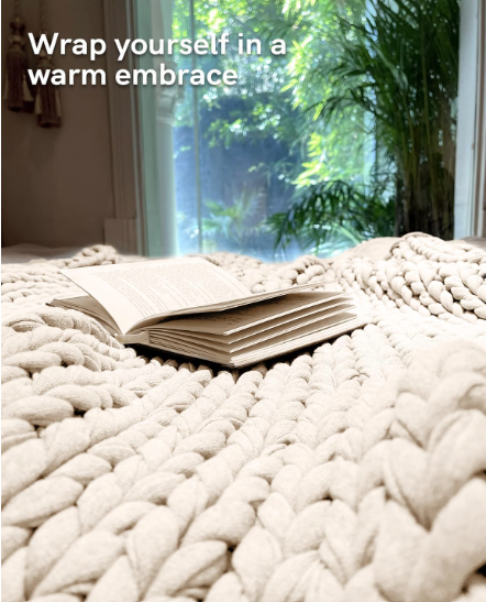 YnM Weighted Blanket temperature regulating breathable for adults